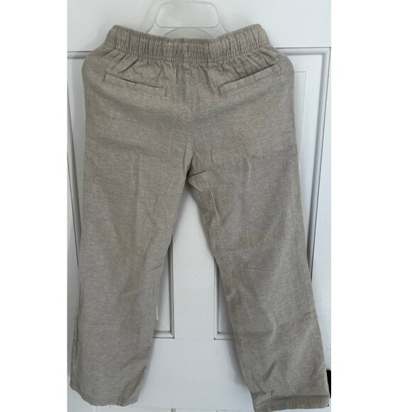 NWT Old Navy Kids Linen Blend Pants | Size M (8) | Beige - Picture 2 of 7